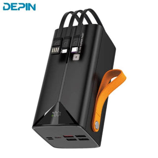 Powerbank DEPIN LD-63 - 50000mAh - 22.5W - Câbles intégrés - Affichage LED - Garantie 3 mois