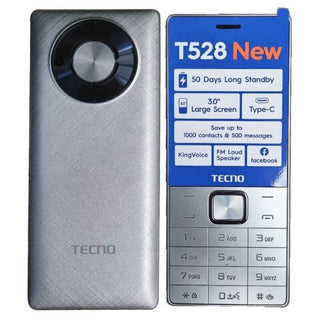 Téléphone Tecno T528N - 2 SIM - 2500 mAh - Torche - Radio FM - Garantie 13 mois