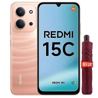 Xiaomi Redmi 15C - 128GB - 4+4GB RAM - 6000mAh - 2SIM - 50+2MP - Garantie 12 Mois + Parapluie Xiaomi offert