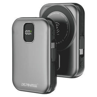 Powerbank DEPIN LD-01W - 10000mAh - 22.5W - Charge sans fil 15W - Câble intégré - Affichage LED - Garantie 3 mois