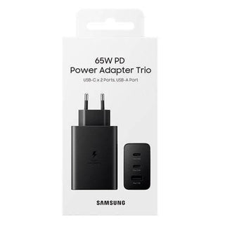 Boîtier chargeur Samsung 65W - Super Fast Charging 2.0 - 2×USB-C + USB-A - Garantie 3 mois