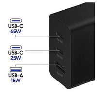 Boîtier chargeur Samsung 65W - Super Fast Charging 2.0 - 2×USB-C + USB-A - Garantie 3 mois