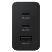 Boîtier chargeur Samsung 65W - Super Fast Charging 2.0 - 2×USB-C + USB-A - Garantie 3 mois
