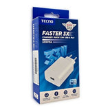 Boîtier chargeur Tecno Faster 3X U330TEA 33W - USB-A - Garantie 3 mois