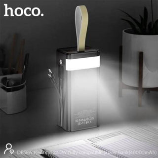 Powerbank HOCO DB58A Max - 40000mAh - 22.5W - Câbles intégrés - Affichage LED - Garantie 3 mois