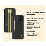 Powerbank Tecno TPB-P204Q 20000mAh 22.5W - Prix Cameroun | Kmerphone