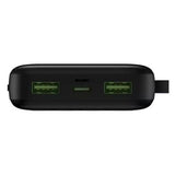 Powerbank Tecno S101Q - 10000mAh - 22.5W - Câbles intégrés - Affichage LED - Garantie 3 mois