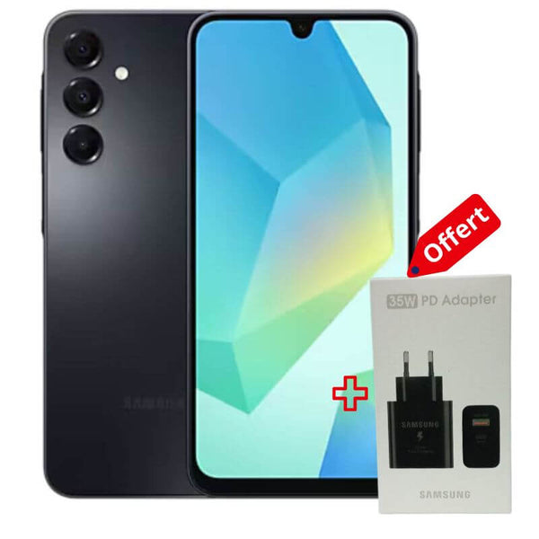 Samsung Galaxy A16 - 128GB ROM - 6GB RAM - 2SIM - 50+5+2MP - 5000mAh - Garantie 24 Mois + Boitier Samsung 35W Offert