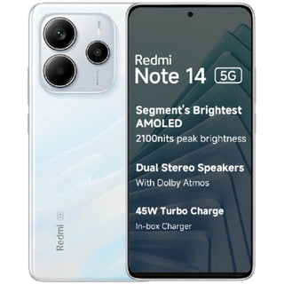 Xiaomi Redmi Note 14 5G - 256GB ROM - 8+8GB RAM - 2SIM - 50+8+2MP - 5110mAh - India Version - Garantie 12 Mois
