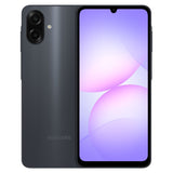Samsung Galaxy A07s 128Go coloris Noir, face chevauchant le dos