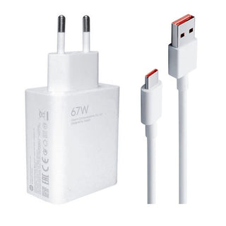 Chargeur Xiaomi 67W HyperCharge - Boîtier + Cordon USB-A vers Type-C - Garantie 3 mois