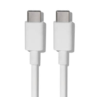 Cordon Google USB-C vers USB-C 1m blanc, visuel officiel des deux embouts