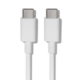 Cordon Google USB-C vers USB-C 1m blanc, visuel officiel des deux embouts