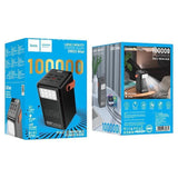 Emballage powerbank HOCO DB03 Max 100000mAh 65W, 8 sorties et lampe LED
