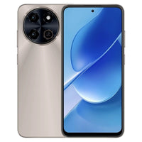 Hotwav Note 18 Pro coloris Or, vue de dos et écran allumé