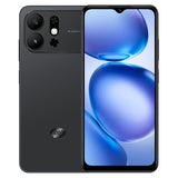 itel A100Cs 64Go coloris Noir, face chevauchant le dos