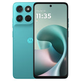 Motorola Moto G57 5G 128Go coloris Vert, face chevauchant le dos