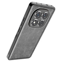 Pochette silicone cuir pour Redmi Note 14 Pro+ - Gris