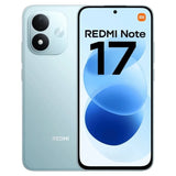 Xiaomi Redmi Note 17 4G coloris Bleu, face chevauchant le dos