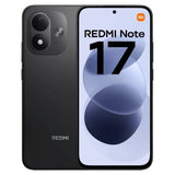 Xiaomi Redmi Note 17 4G coloris Noir, face chevauchant le dos