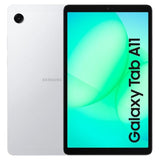 Samsung Galaxy Tab A11 coloris Argent, face chevauchant le dos