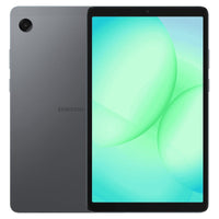 Samsung Galaxy Tab A11 coloris Gris, face chevauchant le dos