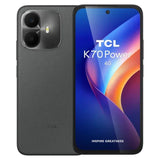 TCL K70 Power 4G coloris Gris (Space Grey), face chevauchant le dos