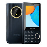 Téléphone à touches Tecno S302 Noir, dos et face