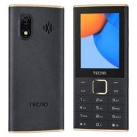 Téléphone à touches Tecno T411 Noir, dos et face