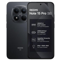 Xiaomi Redmi Note 15 Pro 5G Global 256Go coloris Noir, face chevauchant le dos