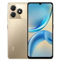 ZTE Blade A36 64Go coloris Or, face chevauchant le dos